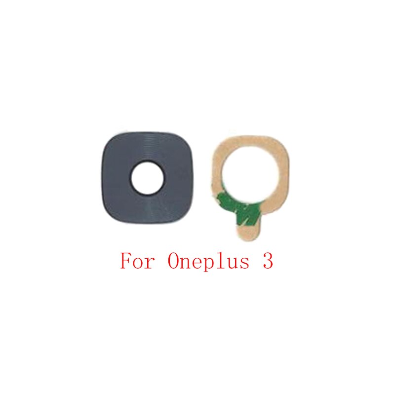 2 stücke Zurück Hinten Kamera Objektiv Glas Für Oneplus 6T 6 5T 5 3T 3 Kamera Glas objektiv Ersatz Reparatur teile: For Oneplus 3