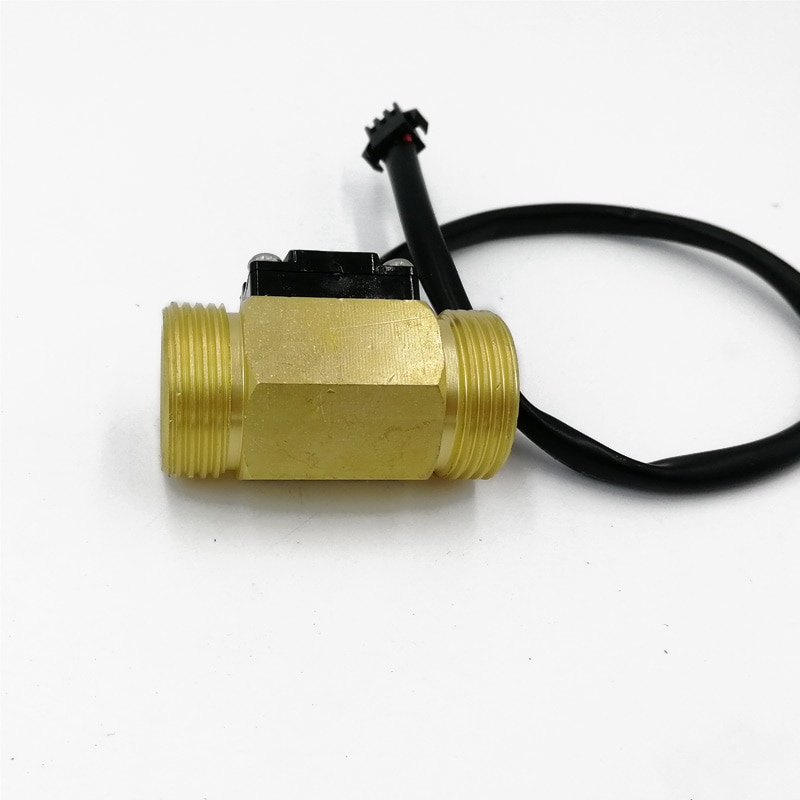G3/4 "Messing water koperen flow sensor Turbine meter Magnetische Hall effect sensor YF-B5