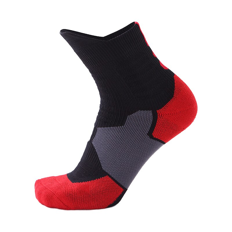 Men Women Sports Socks Breathable Running Fitness Basketball Cycling Compression Elastics Sport Sock for Adult: WZ071-B-R