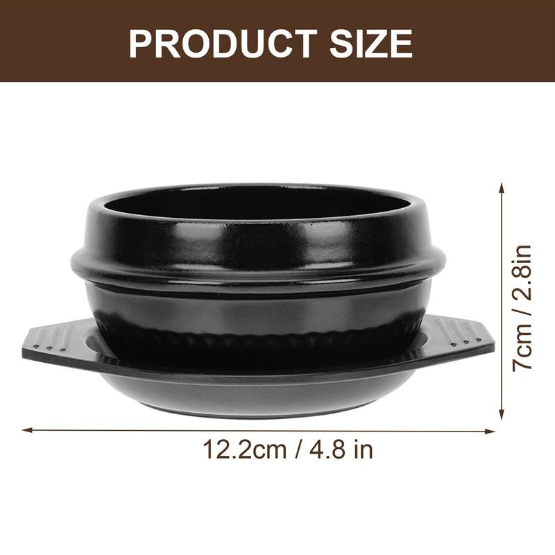 Korean Casserole Pot Soup Pot with Tray Steamed Braised Chicken Rice Heat Resistant Pot Claypot Rice Gas Claypot Cooking Tools