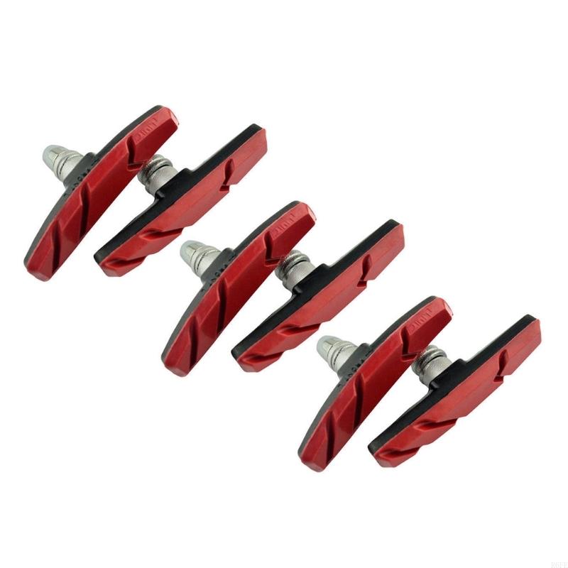 R6FE 6PCS TAUDE FREIN BLAKE CHAUDE V-roues V-Wheel Coussin freinage Casque: Rouge