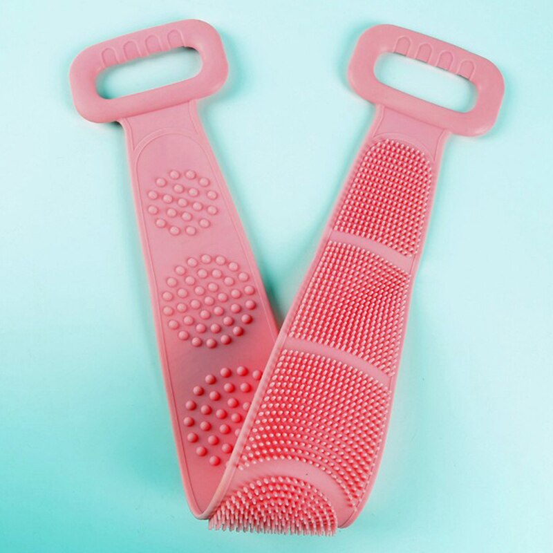 Bath Shower Bath Belt Exfoliating Back Brush Belt Wash Clean Bath Scrub Belt Towel In Stock Silicone Body Brush