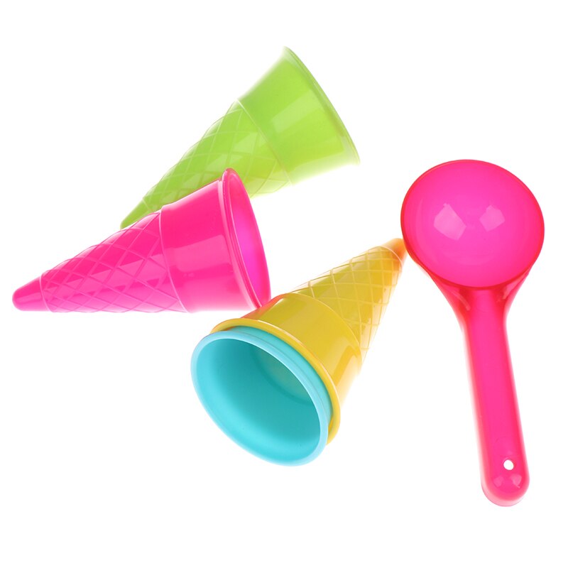 5Pcs Ijsje Scoop Sets Strand Zand Speelgoed Kids Zomer Play Game Kinderen Strand Speelgoed Kinderen &#39;S Onderwijs