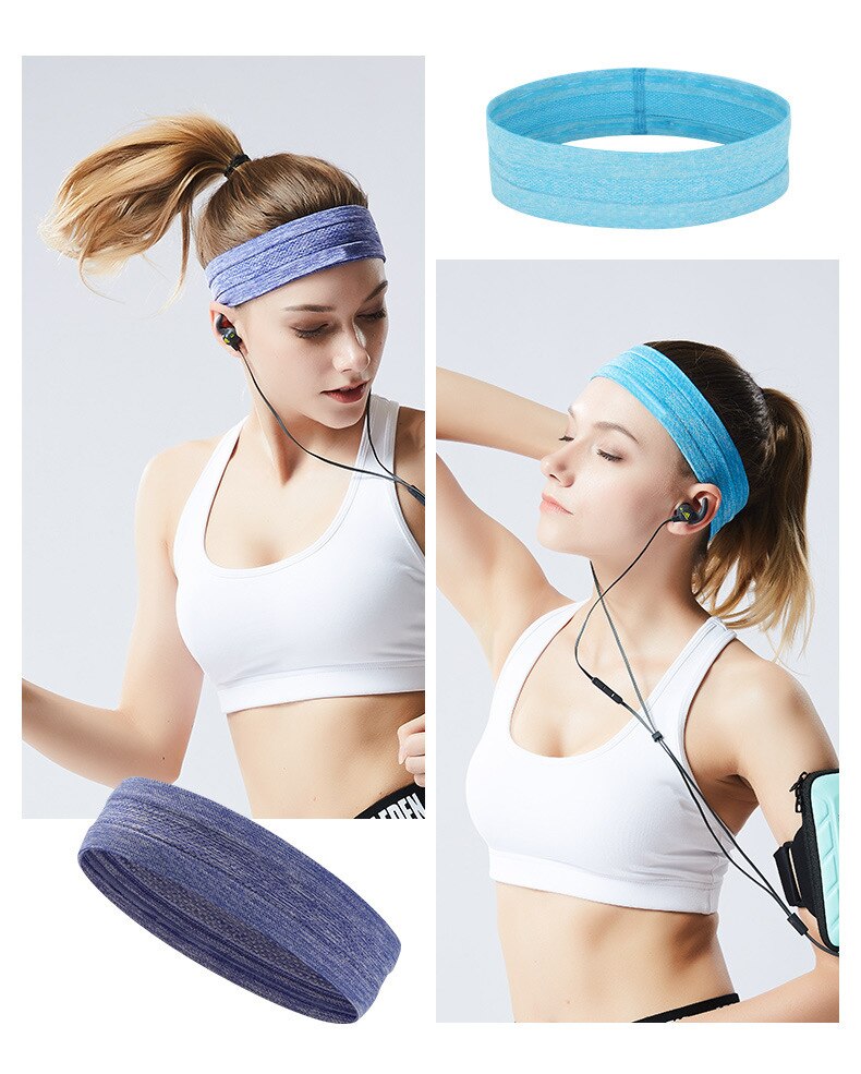 Sporthoofdband voor mannen en vrouwen siliconen zweetgeleiderband voorhoofdsjaal hardlopen basketbal fitness yoga haarband