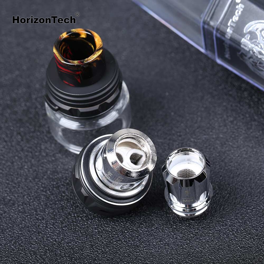 Original HorizonTech Falcon King Tank Bulb Vape Tank 6ml Capacity Atomizer Add 3pcs M1+ / M-Dual Coils Core Head E-Cigarette