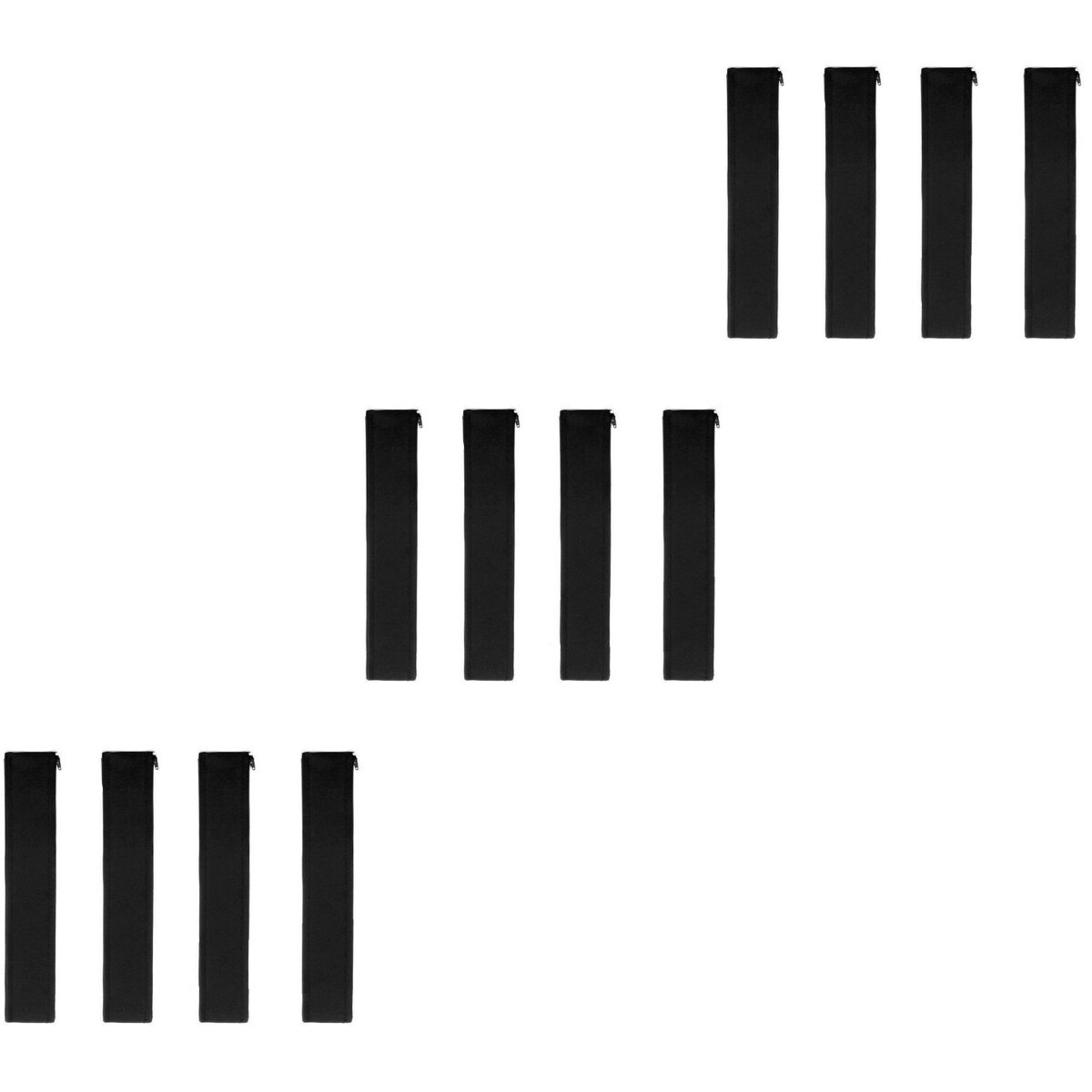 12 Pcs 50x3cm Black Cable Management Sleeve Cord Organizer Adjustable Cable Sleeve Cord Management for TV Computer