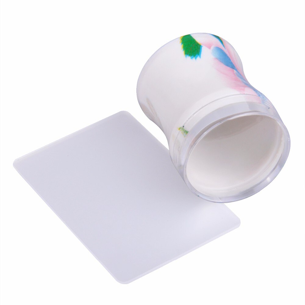 Buitee Clear Jelly Silicone Nail Stamper With Scrapet Nail Art Stamping Tool Set For DIY Nail Stamping Manicure Nail Decoration: Set 15