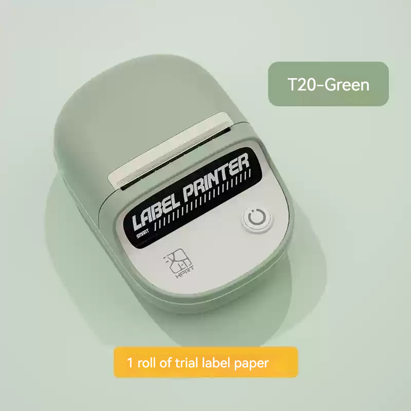 HPRT T20 Intelligent Label Printer Thermal Sensitive Long Battery Life Handheld Portable Bluetooth Pocket Label Machine Custom: green
