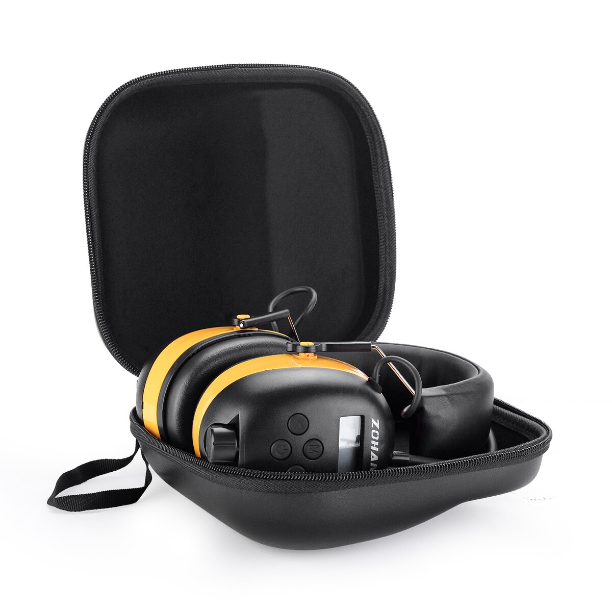ZOHAN Earmuffs case Headset Bag Ear protection Hard Storage Travel Case for EM 027 EM033 EM037 EM033DAB