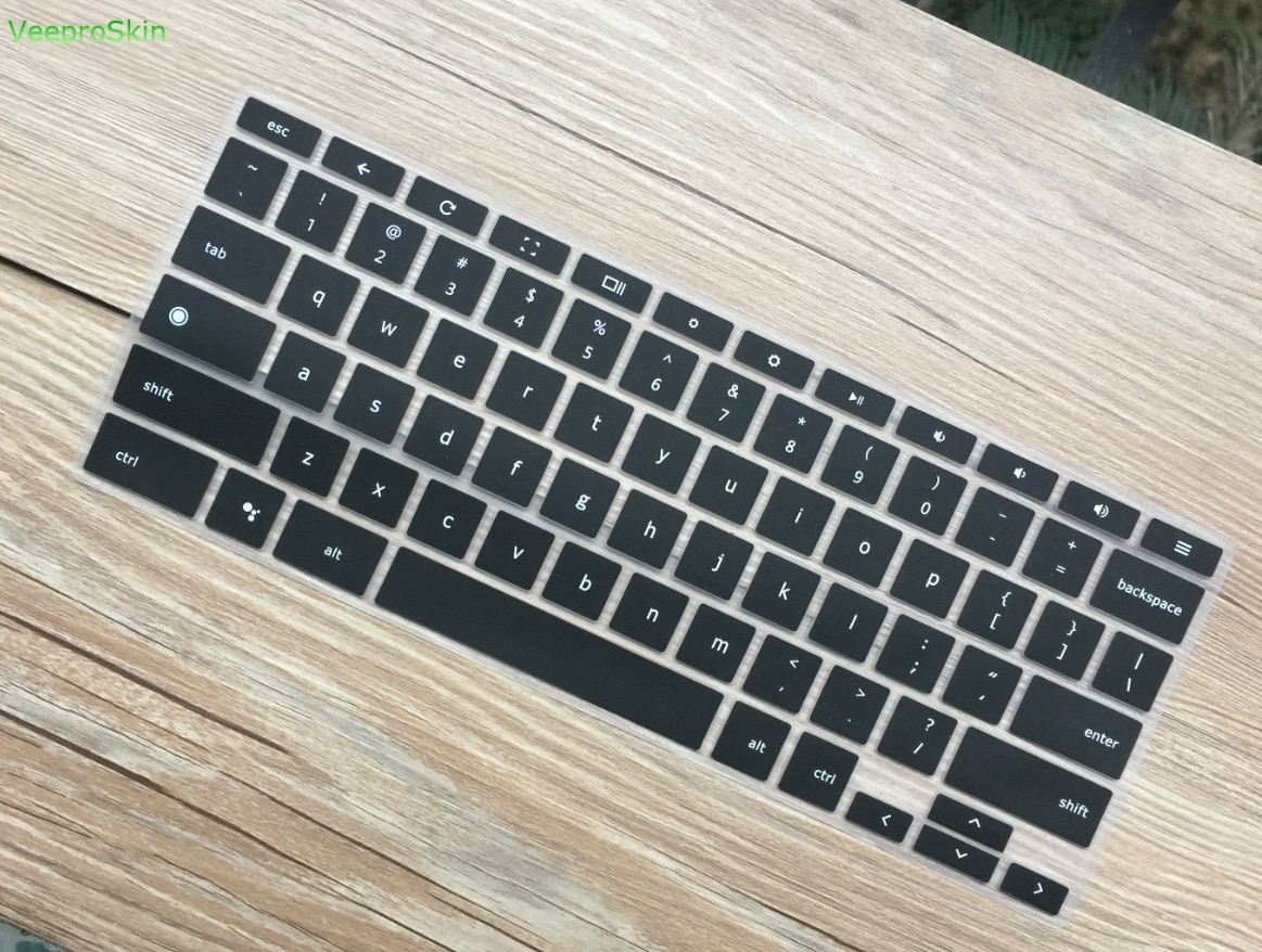 For 12.3" Google Pixelbook Chromebook Silicone Keyboard Cover Touch-Screen Chromebook Keyboard Skin US Layout