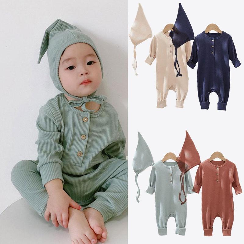 Einfarbig einteiliges Strampler Für Kleinkinder Und freundlicher Für freundlicher Kleidung Und Hause Pyjama Herbst Furz in h0S4