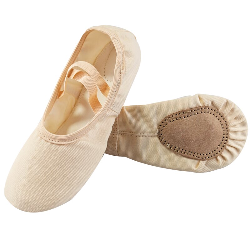 Kids Dance Slippers Adult Canvas Soft Sole Ballet Shoes Girls Women Children Ballet Slippers: 13.5