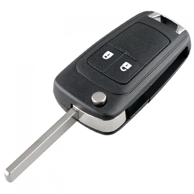 Funda de repuesto para mando a distancia de coche, carcasa plegable con 2 botones, para Opel, Vauxhall, Astra, Insignia, Vectra, Corsa, Zafira