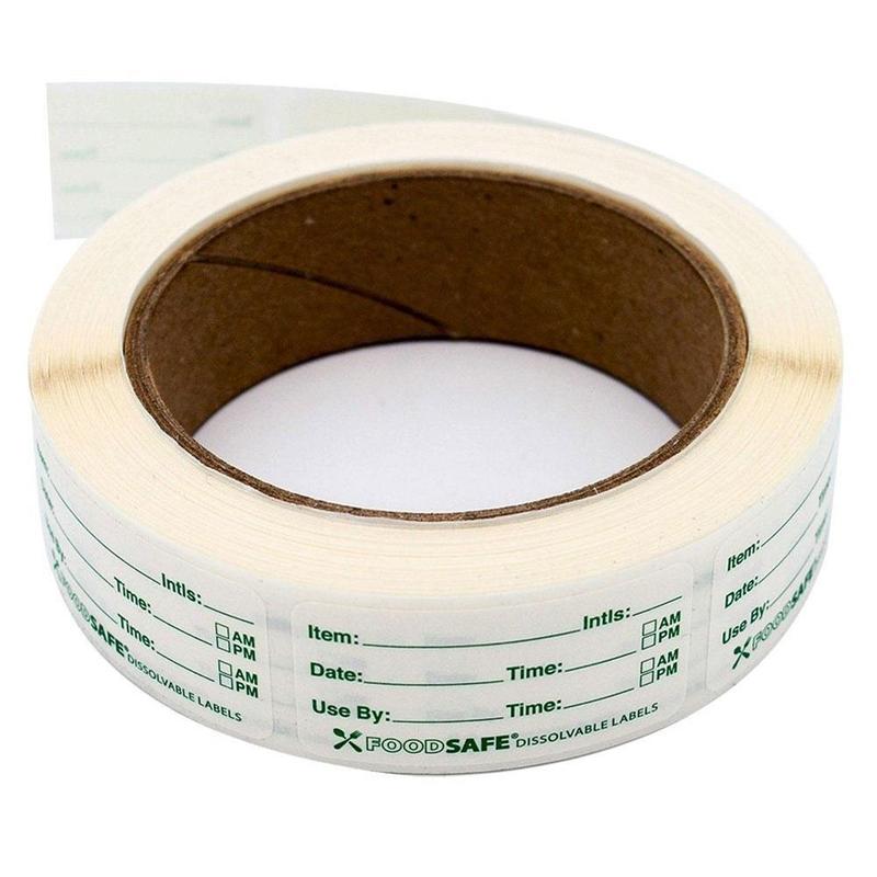 1 Roll Of 250 Pcs Food Labeling Stickers Self-Adhesive Removable Storage Freezer Labels Food Sticker Refrigerator Paper X0Y2