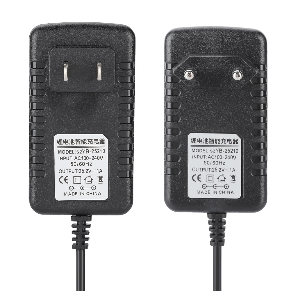 25,2 V/1A Schnelle Lade Li-Ion Ladegerät Adapter 100-240V Eingang mit Multi-ebene Schutze Schnelle lade Lithium-Batterie Ladegerät