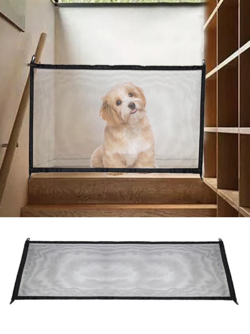 Clôtures pour chiens et animaux | portail magique Portable et pliable, Protection intérieure et extérieure, barrière magique de sécurité pour chiens, chat, animal de compagnie