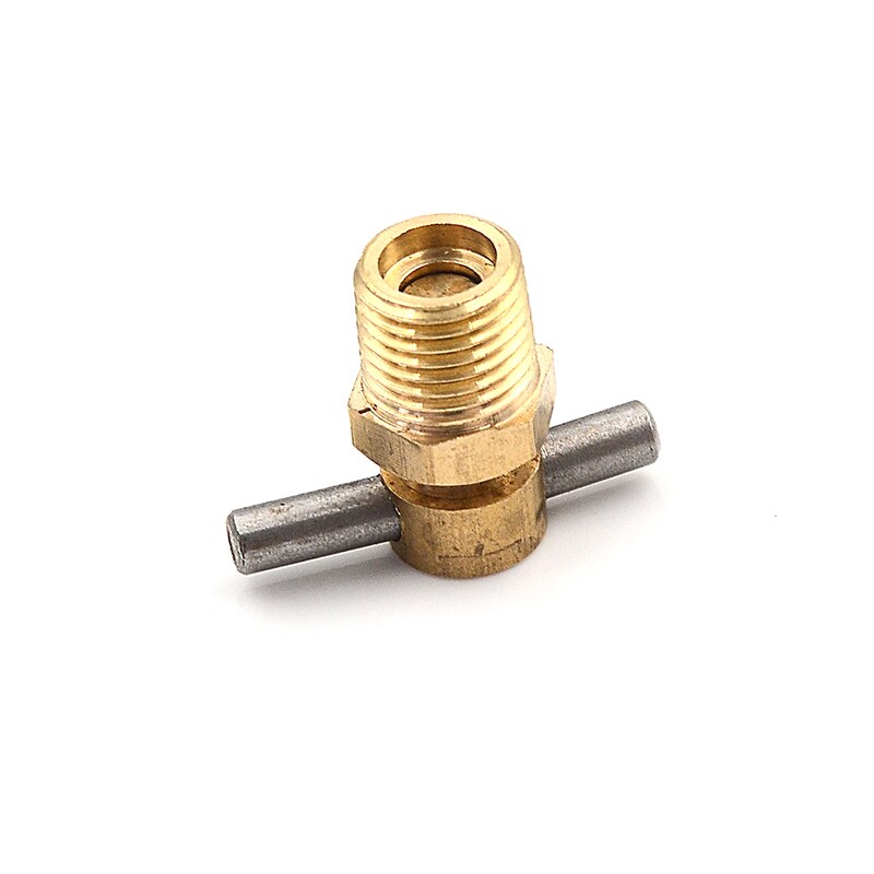 1pc 12mm Diameter 1/4 Inch NPT Brass Drain Valve For Air Compressor Tank Replacement Part