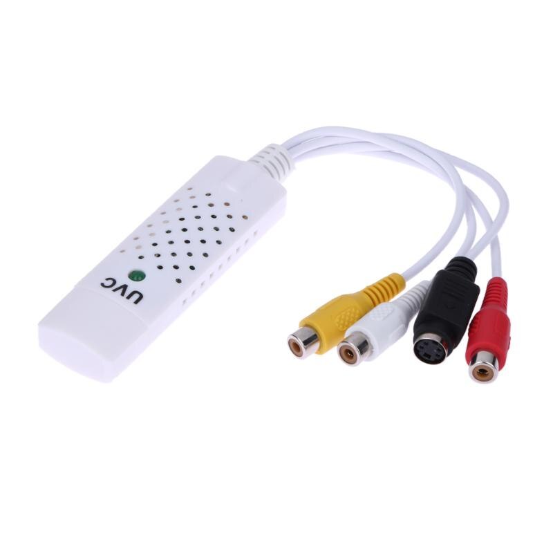 Portable USB 2.0 Video Capture Adapter Capture Card Cable Support for Easycap /All formats DVD+/-R/RW, DVD+/-VR, and DVD-Video