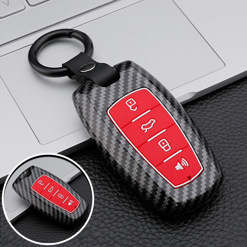 Funda de carbono ABS para llave de coche, accesorios Fob para Great Wall Haval Jolion 2022 H6 H7 H4 H9 F5 F7 F7X F7H H2S GMW Dargo