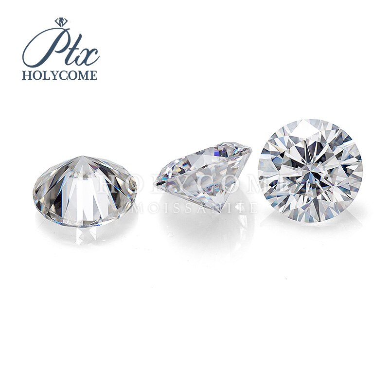 5.5mm okrągły brylantowy krój luźny diament EF biały VVS1 syntetyczny Moissanite hurtowy dostawca zaakceptowany dostosowane rzeźbione usługi