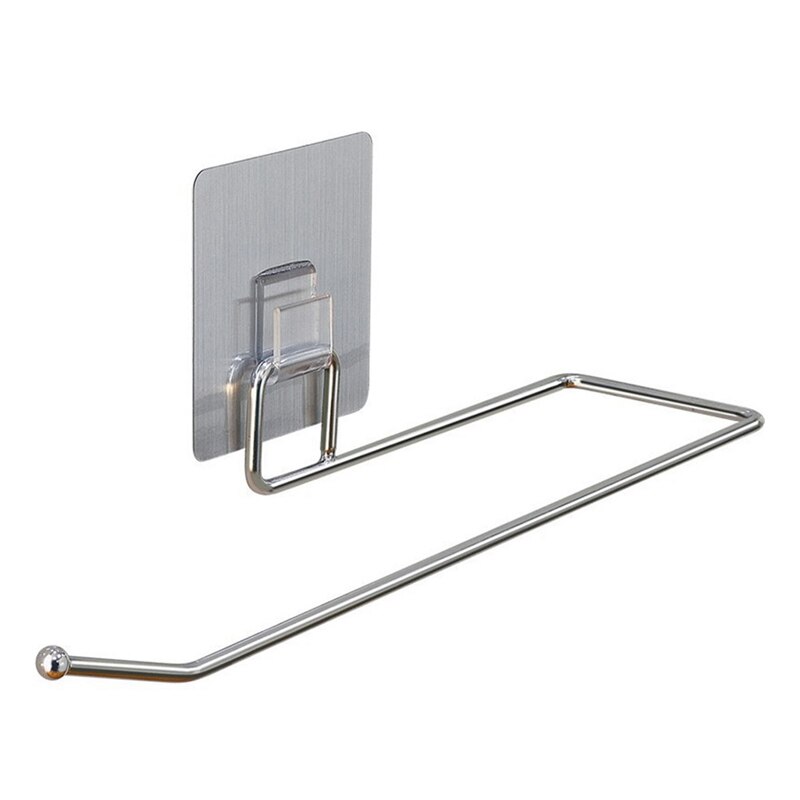 26cm Kitchen Rag Paper Storage Rack Holder Hanger Tissue Roll Towel Rack Bathroom Toilet Sink Door Hanging Hook