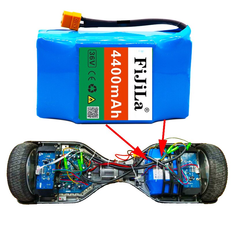 Batería recargable de iones de litio para hoverboard eléctrico, 10S2P, 36v, mAh, 4.4Ah, autosucción, uniciclo, novedad de 4400
