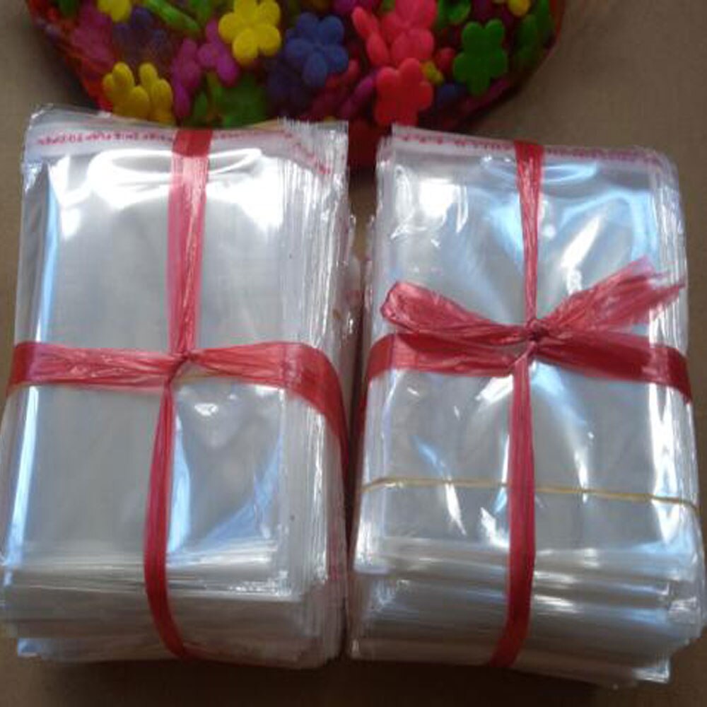 3000pcs/ Transparent Self Adhesive Seal Plastic Bags OPP Poly Self Sealing Plastic Clear Cellophane Bags for Packaging Bag