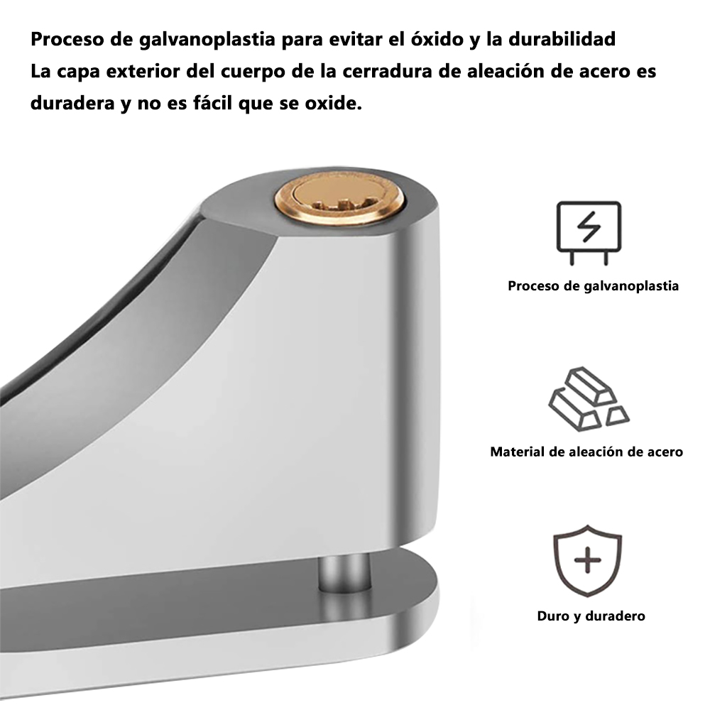 Motorrad Fahrrad Diebstahlsicherung Scheibenbremse Schloss Bremsscheibenschloss Universal- für MTB Fahrrad Elektroroller Zubehör