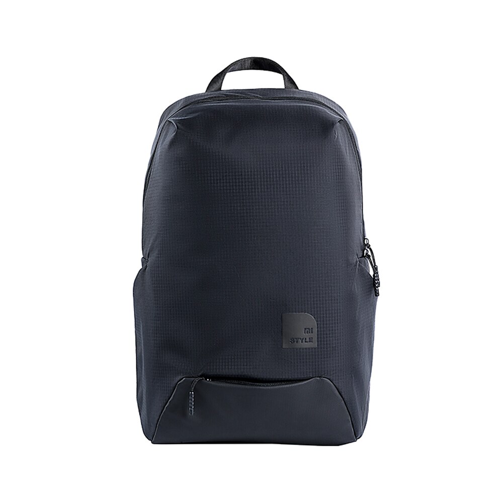 Original xiaomi fritid sport ryggsäck 23l ryggsäck nivå 4 vattentät polyester 15.6 tum laptop väska för män kvinnor student: Svart