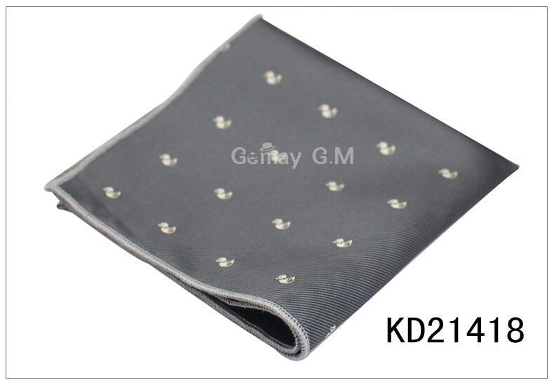 Merk heren zakdoek zakdoek dieren pochet zakelijke pakken borst handdoek zakdoek heren polyester garen pak zakdoeken: Kd21418