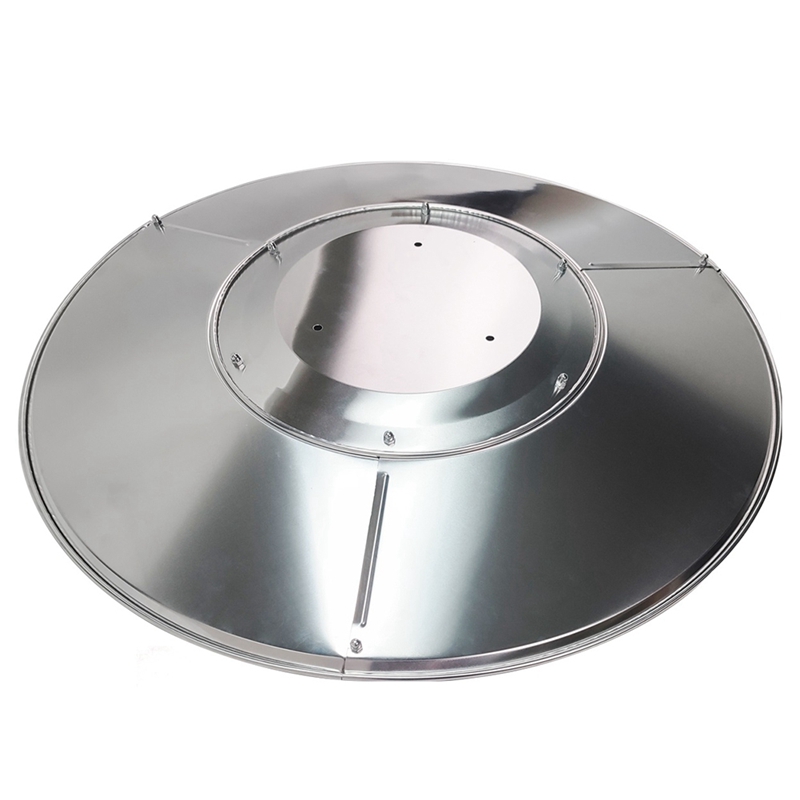 Terrasverwarmer Reflector Schild, Propaan Buitenverwarmers Vervanging Top Dome, 3-Holes Mount, 33 Inch Dia Ronde