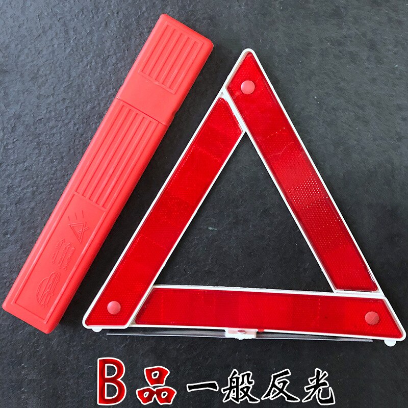 Foldable Reflective Emergency Roadside Safety Triangle Sign Emergency Breakdown Warning Board Car Stop Sign: General reflection