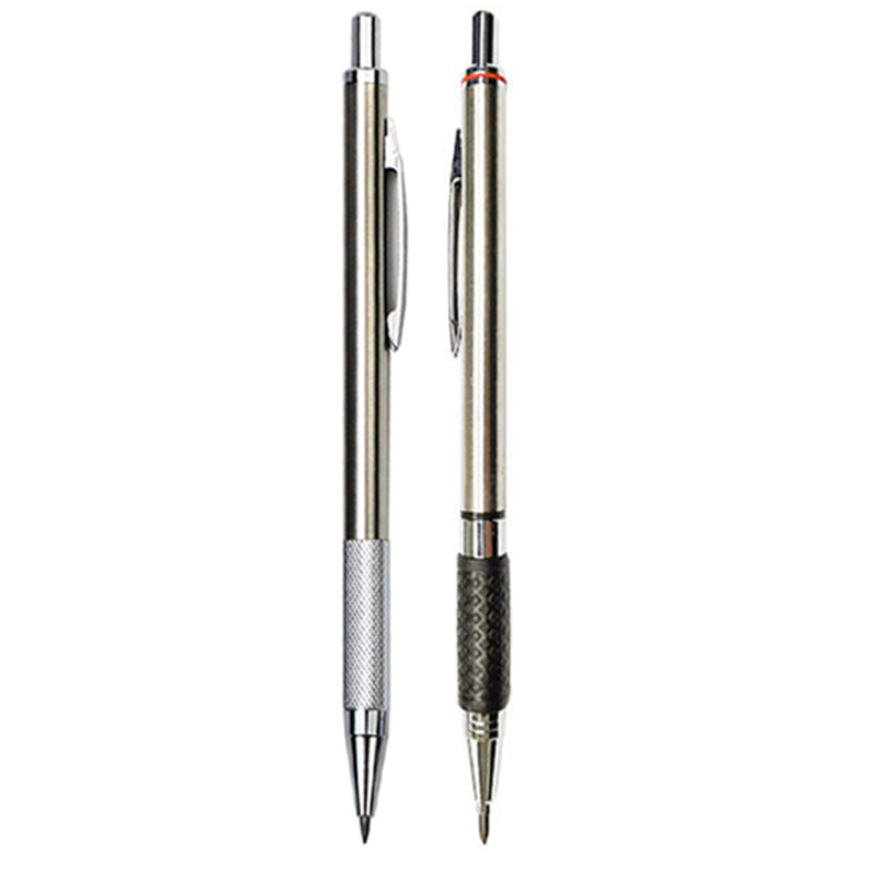 2.0 Mm Mechanical Pencil Full Metal Automatic 2mm Color Pen School Black Lead Color Refill For Painting Engineering Drawing: plum