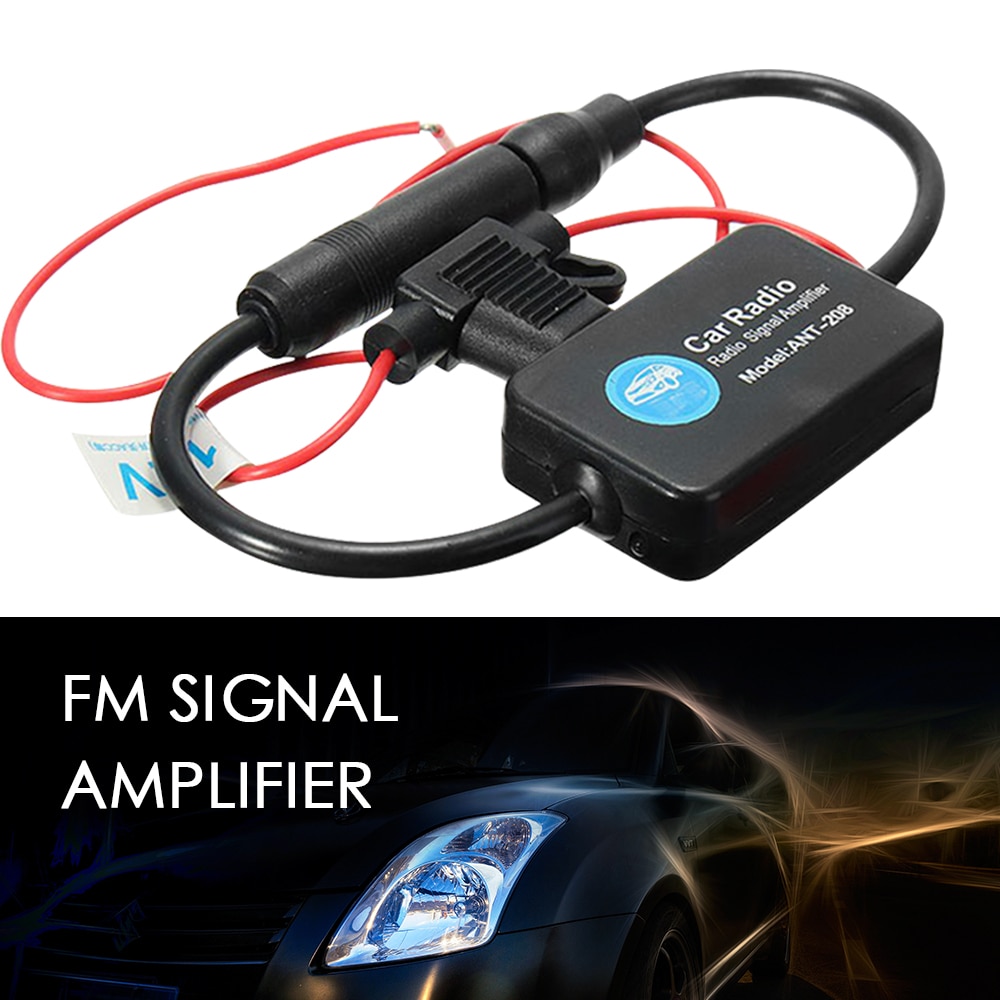 Universele 12V Auto Radio Fm Am Antenne Signaal Versterker Booster Ant-208 330Mm 80-108Mhz voor Marine Auto Boot Rv Auto-Styling