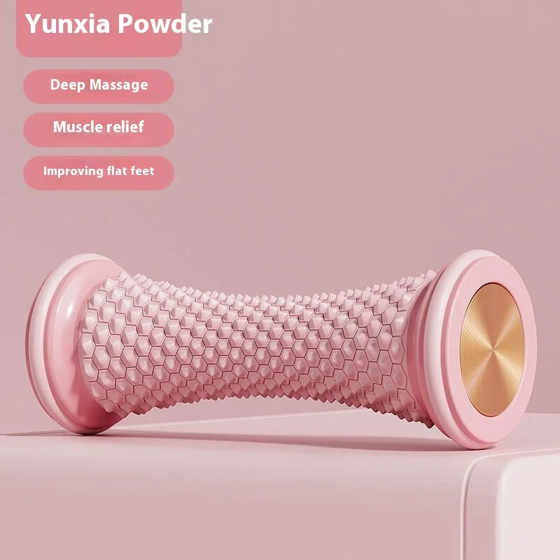 Voettrainer Platte voet Spier Ontspanning Voetmassage Yoga Fascia Bal Massage Roller Huishoudelijke voetpers Artefact: Blauw