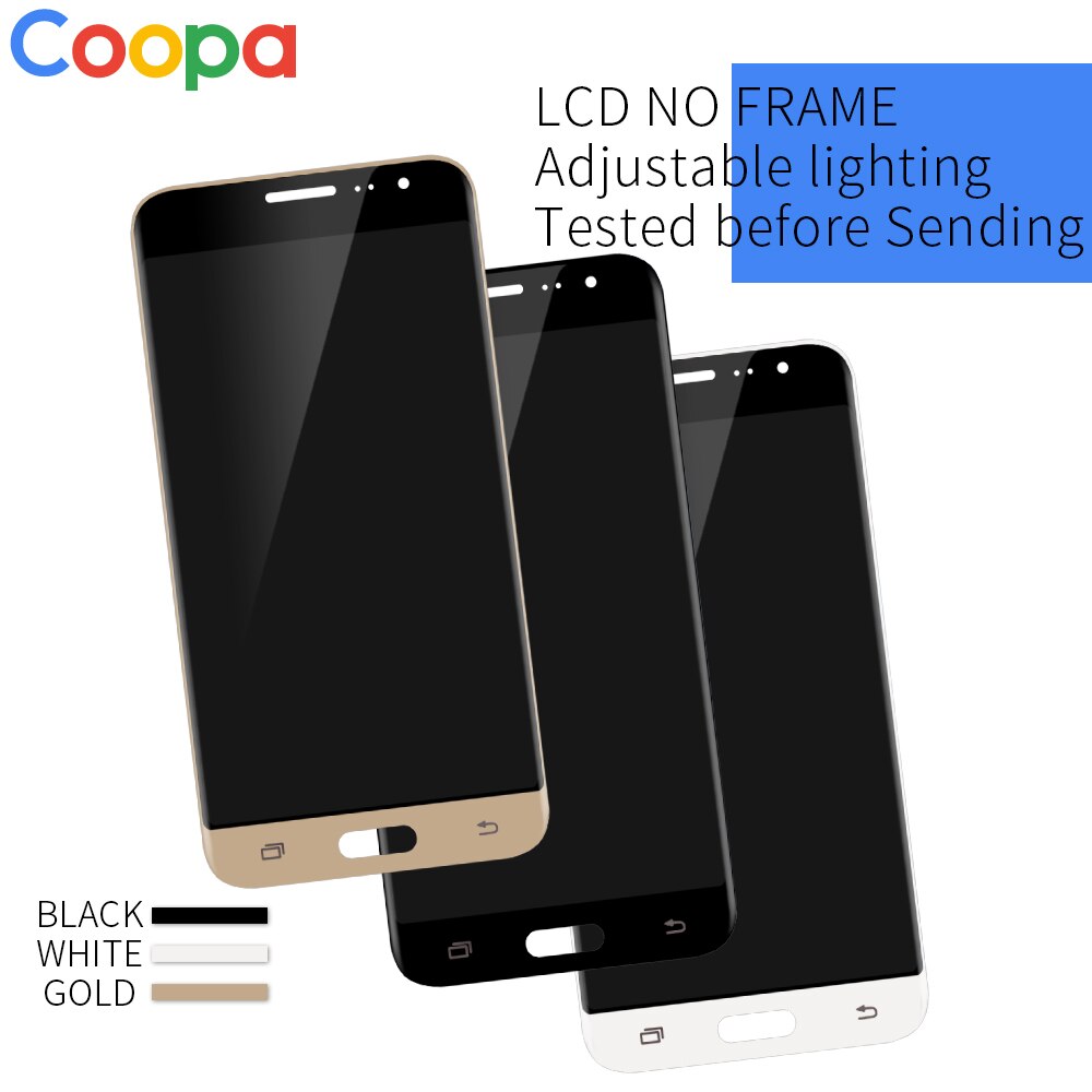 5.0 "Voor Samsung Galaxy J3 J320 J320F J320H Lcd Touch Screen Digitizer Vergadering Vervanging met Helderheid