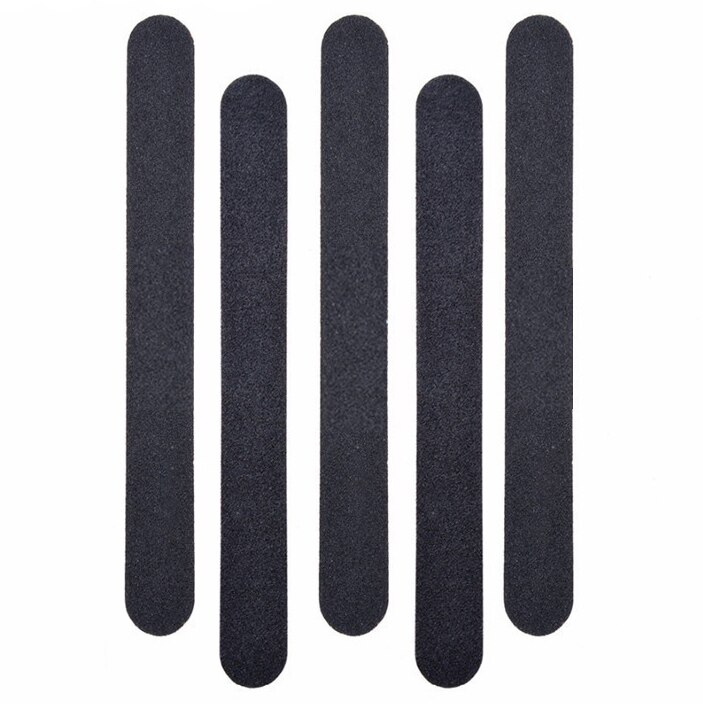 Taoye Teemo 1-5Pcs Nail File 110/180 Black Straight Manicure Gereedschap Schuren Polish Buffer Nagelvijlen Manicure gereedschap: 5pcs