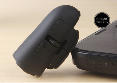 1Pc Zwart 2.4Ghz Usb Draadloze Finger Rings Optical Mouse 1200Dpi Voor Pc Laptop Desktop Draadloze Bluetooth Optische muis Muis: bluetooth wireless