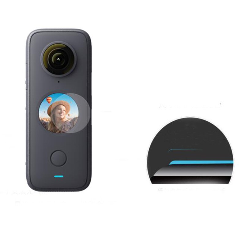 Protetor de tela de vidro temperado capa para insta360 um x2 esporte insta 360 câmera ação tela lcd proteção filme acessórios