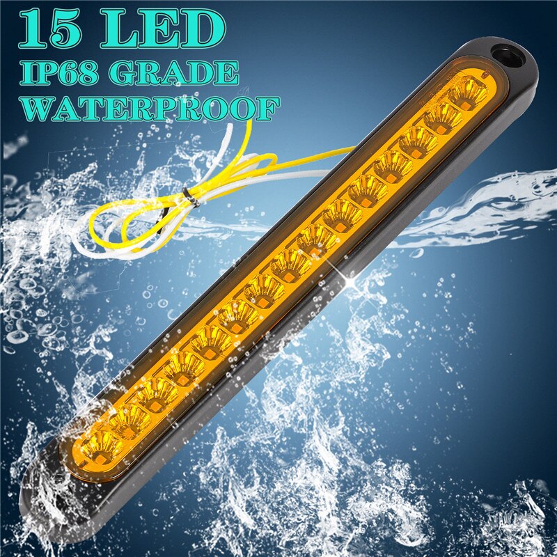 1 stk baglygte led trailerlygte stopsignal trailer led baglygter lastbilbelysning bremselys 12v-24v lastbillygter led