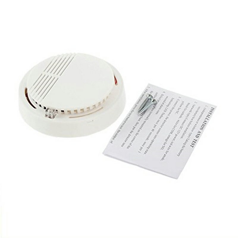 Photoelectric Independent Smoke Detector Fire Smoke Alarm Alert Sensor for Home Security Kitchen Restaurant For