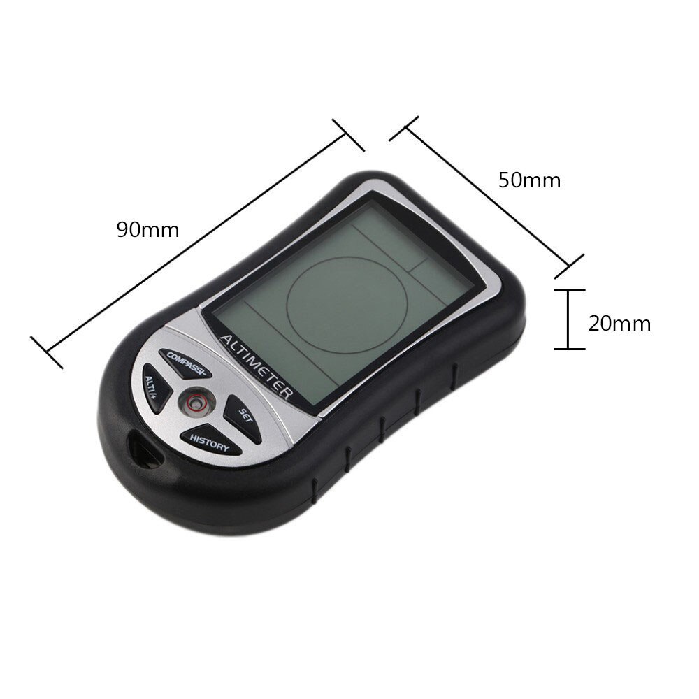 8-in-1 Elektronische Höhenmesser Mini Hand-halten Multifunktions Höhenmesser LCD Höhenmesser Tragbare Barometer Elektronische Höhenmesser