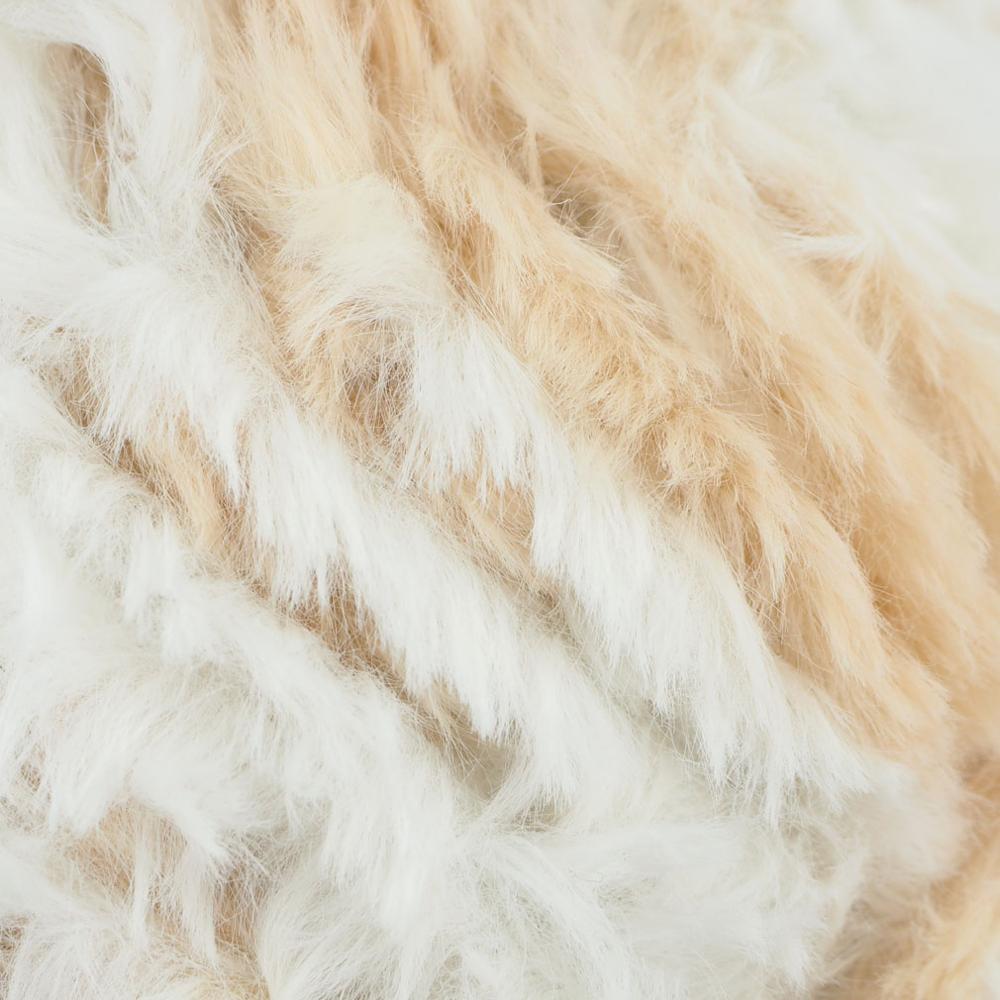 Niceec 2 Strengen Super Soft Bont Garen Chunky Pluizige Faux Fur Garen Wimper Garen Voor Haak Knit-Totale Lengte 2 × 32 M (2 × 35yds,50G × 2)