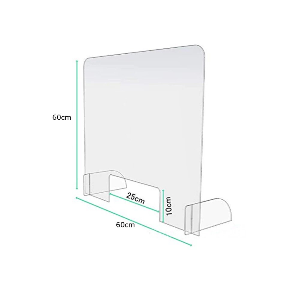 Desktop Isolatie Baffle Acryl Baffle Kantoor Scherm Acryl Transparante Eettafel Isolatie Baffle Anti-Spray Baffle