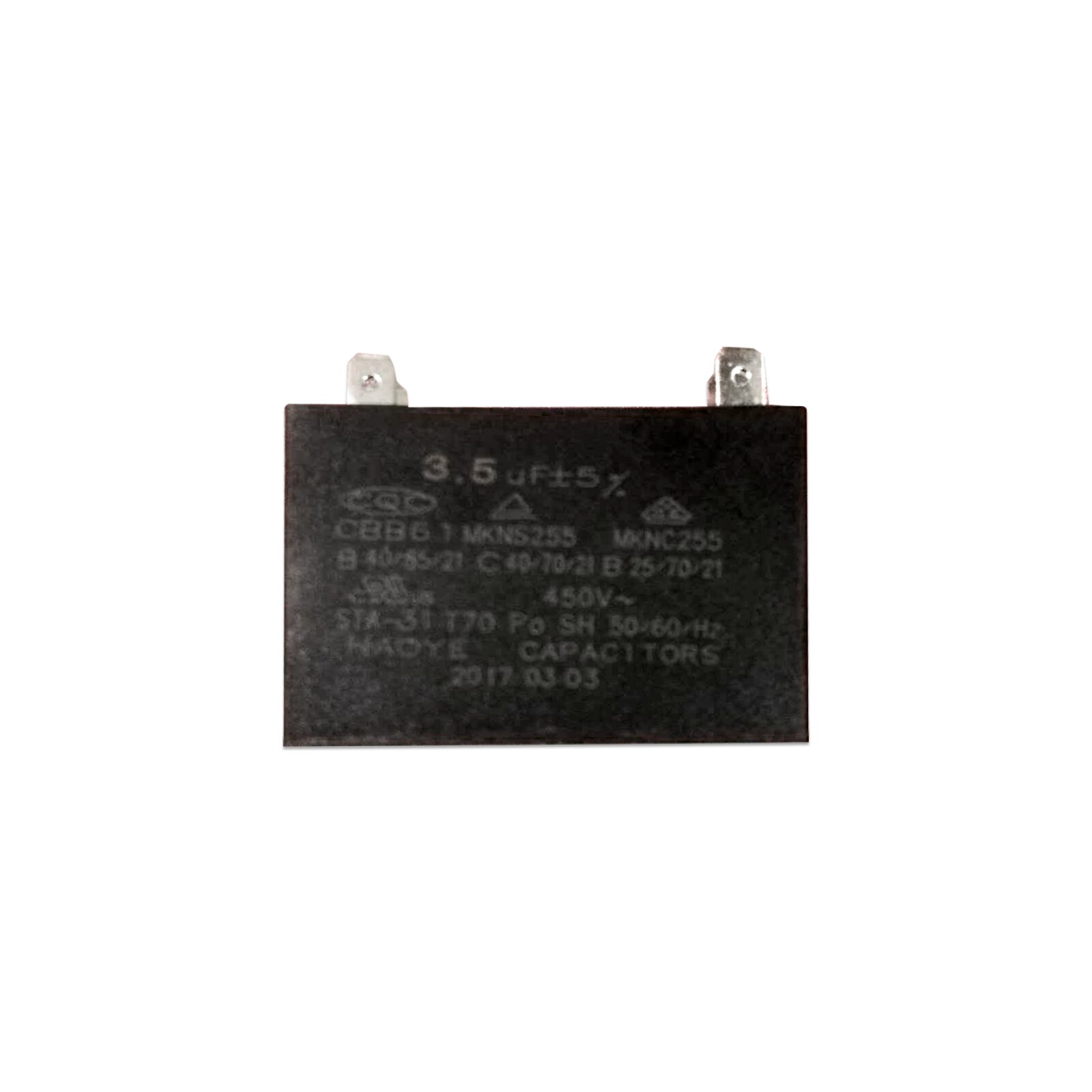450V Airconditioner Onderdelen Fan Motor Start Condensator 1 Uf 1.2 Uf 1.5 Uf 2 Uf 2.5 Uf 3 uf 3.5 Uf 4.5 Uf 5 Uf Rechthoek Vormige Condensator