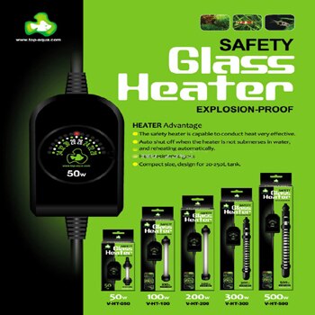 JFENGLI TOP-controlador externo para acuario, calentador de acuario de alta intensidad, cuarzo, vidrio, temperatura, planta, tanque marino, 50w-500w: 200W