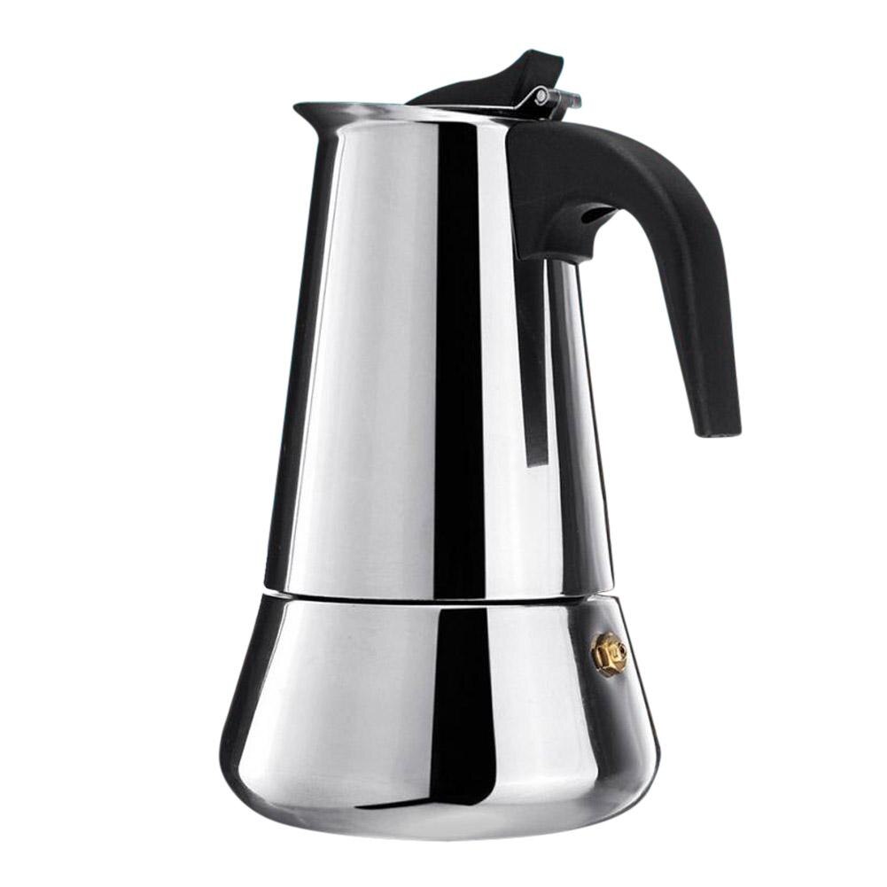 Stainless Steel Coffee Maker Coffee Pot Moka Pot Geyser Coffee Makers Kettle Coffee Brewer Latte Percolator Stove Coffee Tools