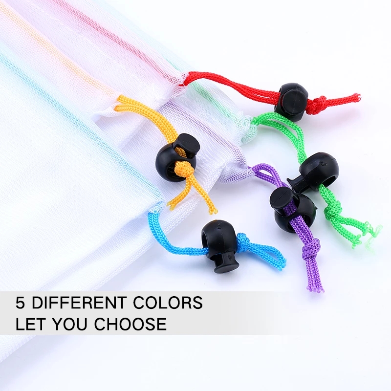 Eco Friendly Bags for Vegetables Fruit Reusable Produce Mesh Vegetable Bags kitchen Storage Net Washable Bag Food Storage