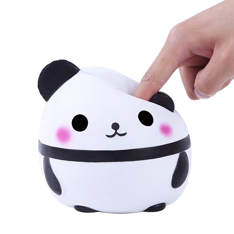 Neue Jumbo Kawaii Panda Squishy Langsam steigend Kreative Ebene Puppe Weichen quetschen Spielzeug Brot Duft betonen Linderung Spaß für Kind weihnachten