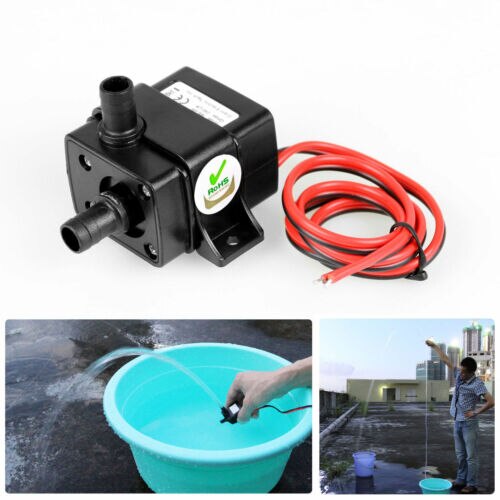 12V 240L/H Ultra Quiet Solar Water Pump Brushless Motor Submersible Pool Pump Dual use of water 3mHigh range 30000 hours Shippin